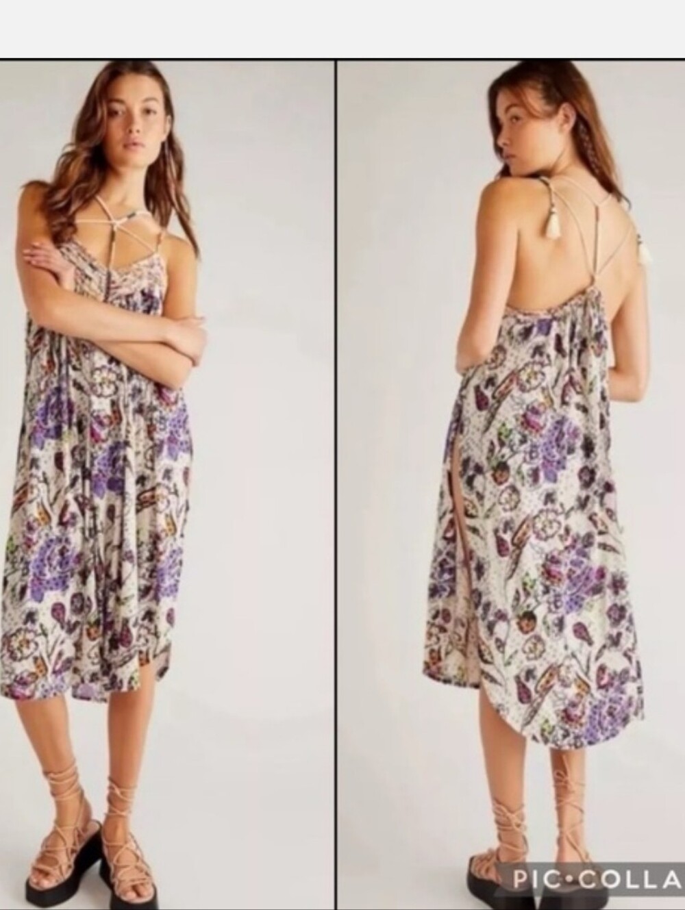 Free People Garden Party Sundress Or Tunic In Cream Combo